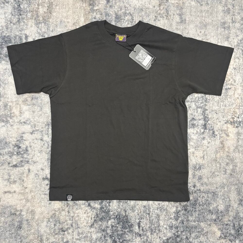 NWT Coney Island Picnic Men's Size L Heavyweight Washed Black Blank T-Shirt